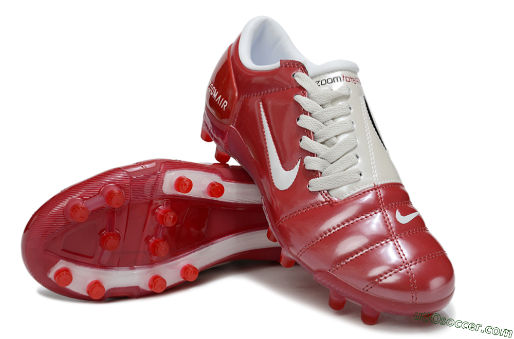 Nike Air Zoom Total 90 III FG Firm Ground Soccer Cleats - Red/White 3