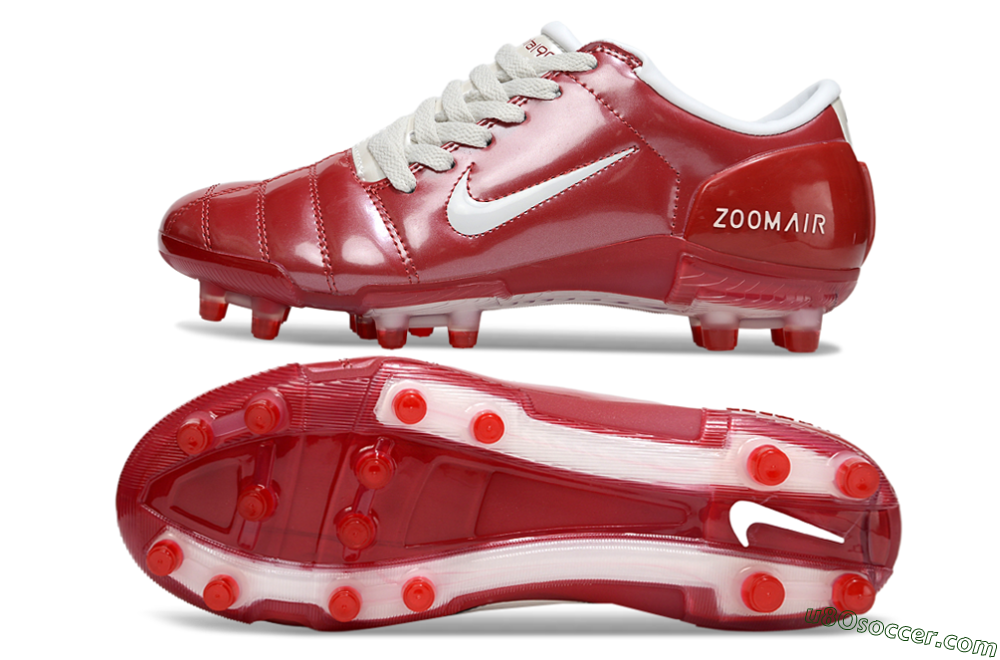 Nike Air Zoom Total 90 III FG Firm Ground Soccer Cleats - Red/White 0