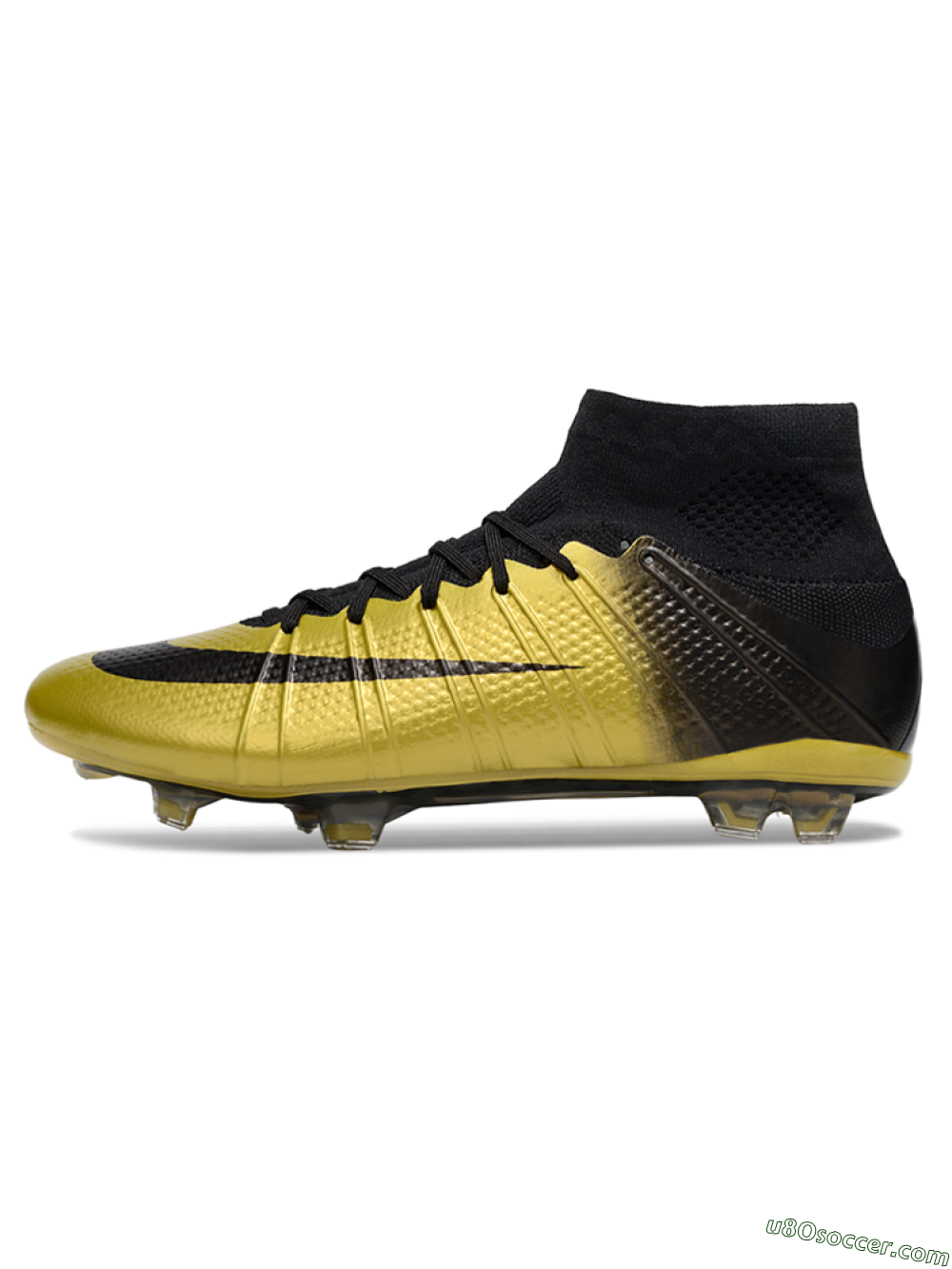 Nike Zoom Mercurial Superfly 4 Elite FG Firm Ground Soccer Cleats - Gold/Black/White 2