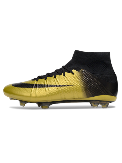 Nike Zoom Mercurial Superfly 4 Elite FG Firm Ground Soccer Cleats - Gold/Black/White