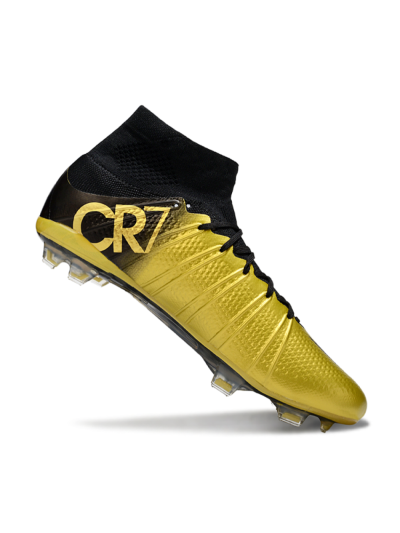 Nike Zoom Mercurial Superfly 4 Elite FG Firm Ground Soccer Cleats - Gold/Black/White