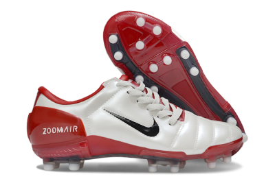 Nike Air Zoom Total 90 III FG Firm Ground Soccer Cleats - Beige/Black/Red