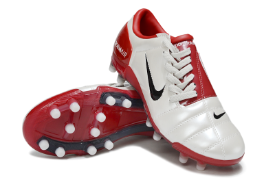 Nike Air Zoom Total 90 III FG Firm Ground Soccer Cleats - Beige/Black/Red