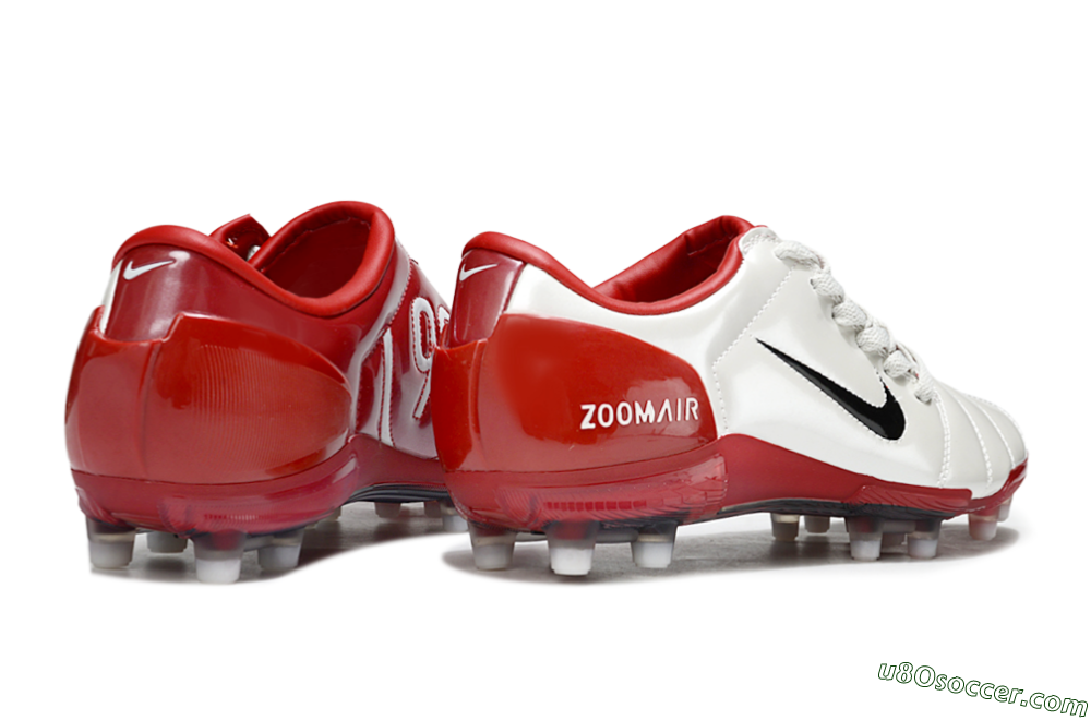Nike Air Zoom Total 90 III FG Firm Ground Soccer Cleats - Beige/Black/Red 6