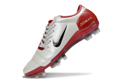 Nike Air Zoom Total 90 III FG Firm Ground Soccer Cleats - Beige/Black/Red