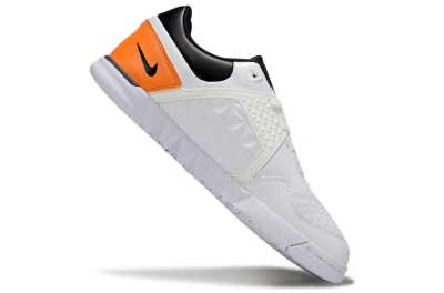 Nike Lunar Gato 2 IC Indoor & Futsal Soccer Shoes - White/Silver/Black