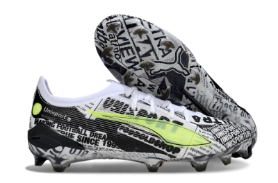Puma Ultra Ultimate FG Firm Ground Soccer Cleats - Black/White/Red