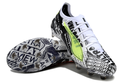 Puma Ultra Ultimate FG Firm Ground Soccer Cleats - Black/White/Red