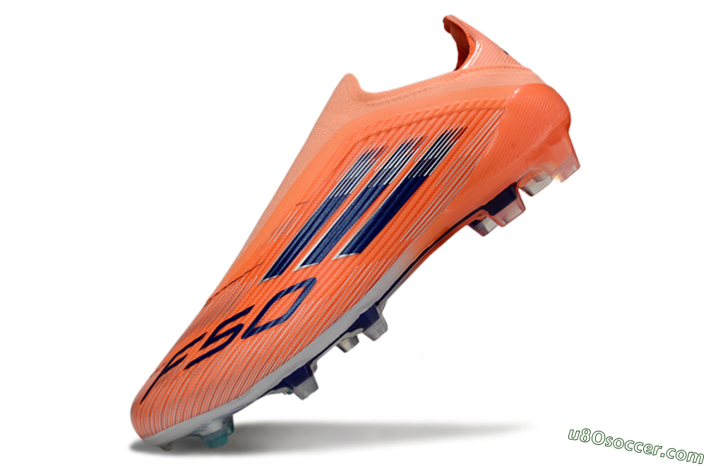 Adidas F50 Elite Laceless FG Firm Ground Soccer Cleats - Red/Blue/Silver 6