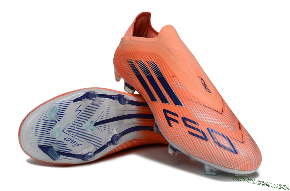 Adidas F50 Elite Laceless FG Firm Ground Soccer Cleats - Red/Blue/Silver 4