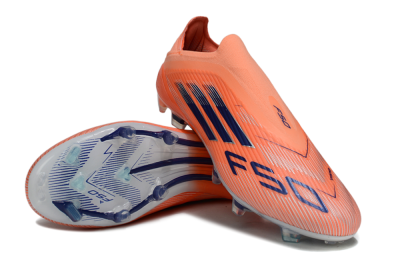 Adidas F50 Elite Laceless FG Firm Ground Soccer Cleats - Red/Blue/Silver