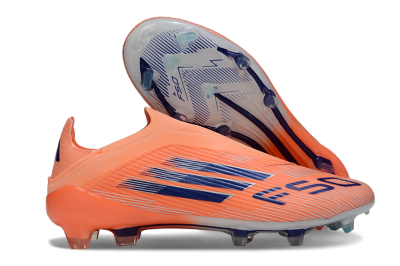 Adidas F50 Elite Laceless FG Firm Ground Soccer Cleats - Red/Blue/Silver