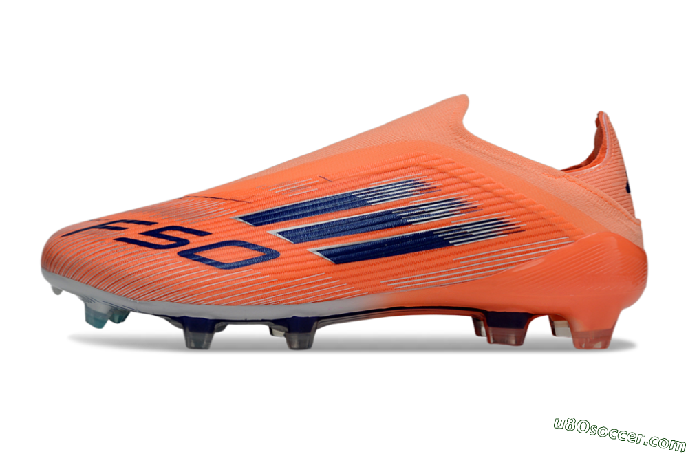 Adidas F50 Elite Laceless FG Firm Ground Soccer Cleats - Red/Blue/Silver 2