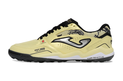 Joma Top Flex TF Artificial Turf Soccer Shoes - Yellow/Silver/Black