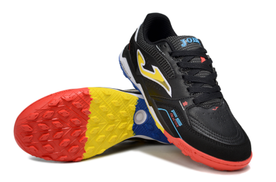 Joma Top Flex TF Artificial Turf Soccer Shoes - Black/Yellow/Red