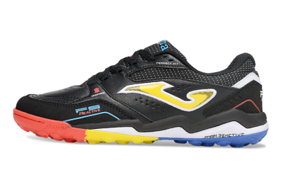Joma Top Flex TF Artificial Turf Soccer Shoes - Black/Yellow/Red