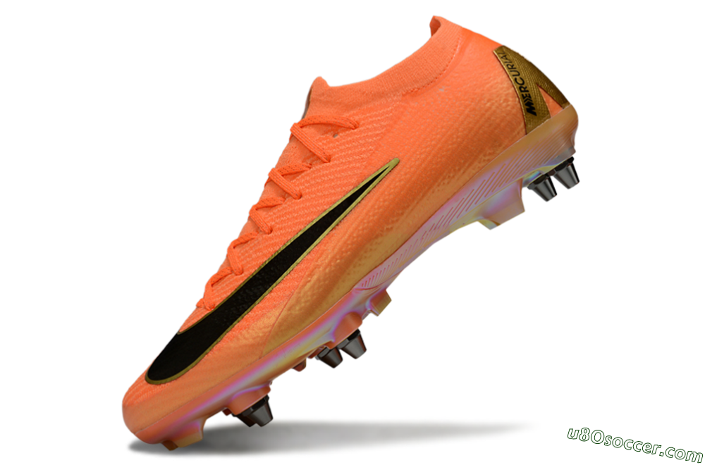 Nike Air Zoom Mercurial Vapor 16 Elite SG Soft Ground Soccer Cleats - Red/Black/Gold 5