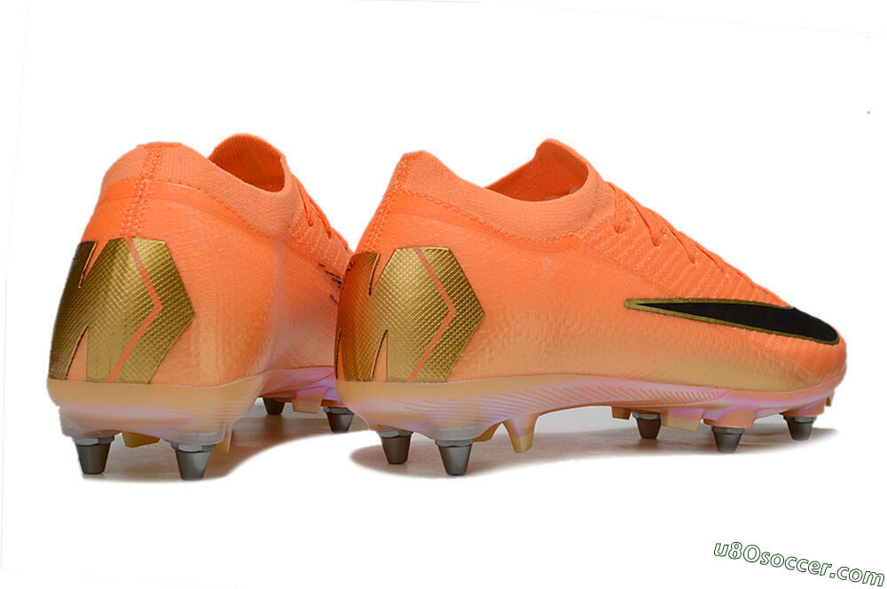Nike Air Zoom Mercurial Vapor 16 Elite SG Soft Ground Soccer Cleats - Red/Black/Gold 6