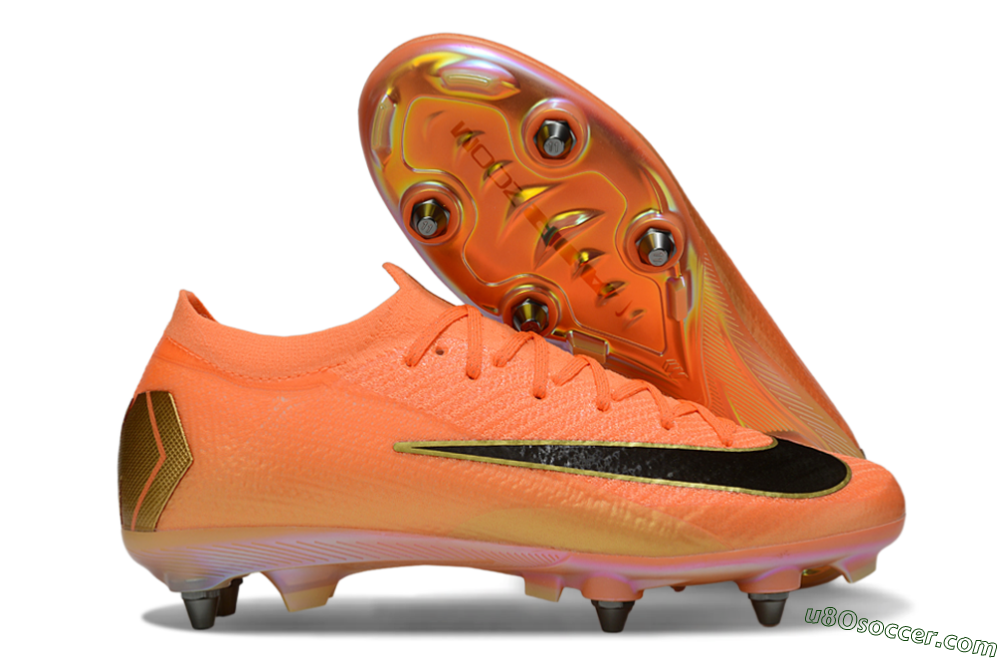Nike Air Zoom Mercurial Vapor 16 Elite SG Soft Ground Soccer Cleats - Red/Black/Gold 1