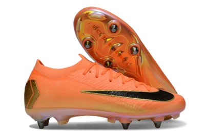Nike Air Zoom Mercurial Vapor 16 Elite SG Soft Ground Soccer Cleats - Red/Black/Gold