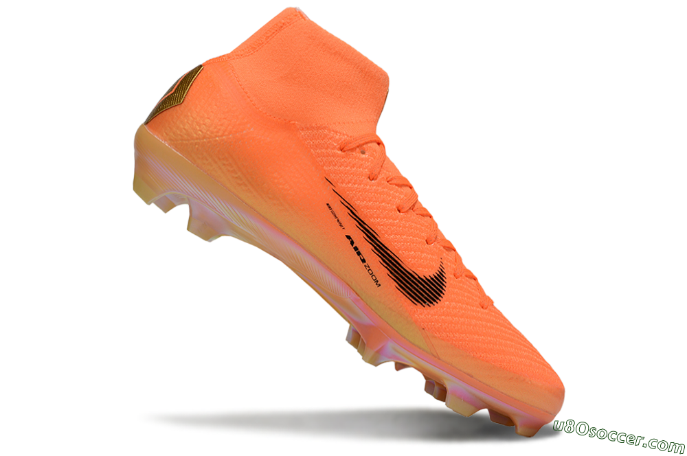 Nike Air Zoom Mercurial Superfly 10 Elite FG Firm Ground Soccer Cleats - Red/Black/Gold 4