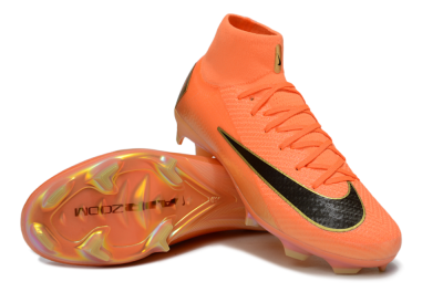Nike Air Zoom Mercurial Superfly 10 Elite FG Firm Ground Soccer Cleats - Red/Black/Gold