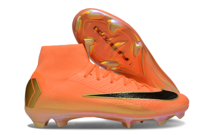 Nike Air Zoom Mercurial Superfly 10 Elite FG Firm Ground Soccer Cleats - Red/Black/Gold