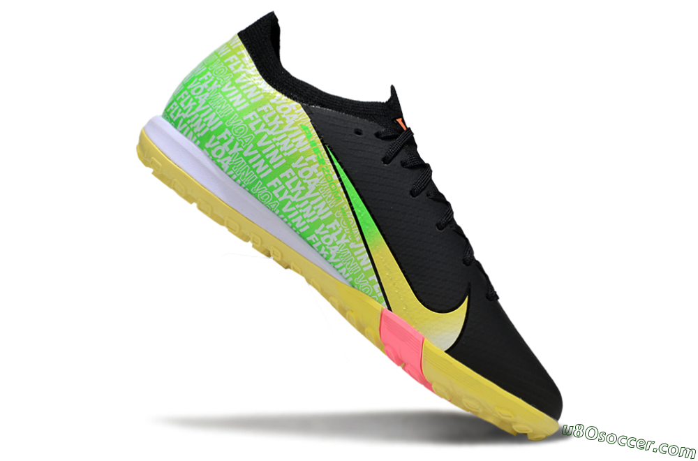 Nike Air Zoom Mercurial Vapor 16 Elite TF Artificial Turf Soccer Shoes - Black/Yellow/White 4