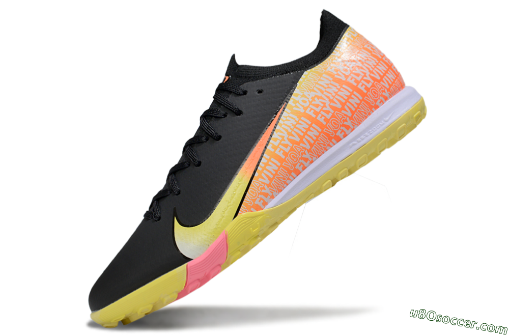 Nike Air Zoom Mercurial Vapor 16 Elite TF Artificial Turf Soccer Shoes - Black/Yellow/White 5