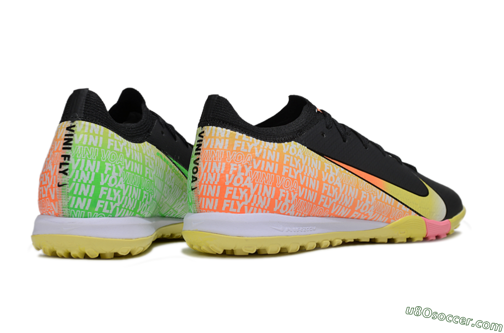 Nike Air Zoom Mercurial Vapor 16 Elite TF Artificial Turf Soccer Shoes - Black/Yellow/White 6