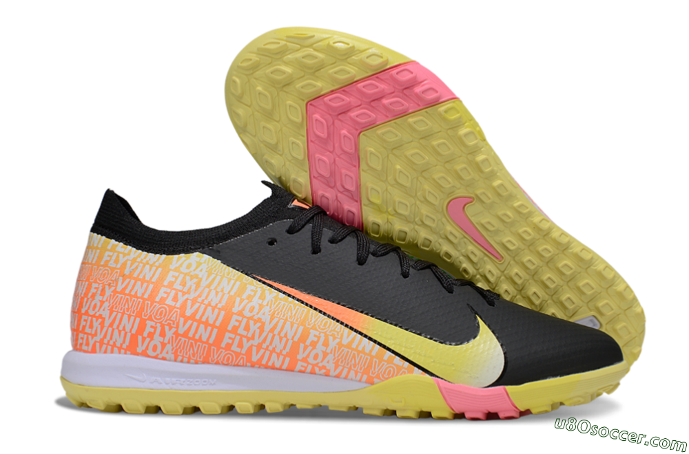 Nike Air Zoom Mercurial Vapor 16 Elite TF Artificial Turf Soccer Shoes - Black/Yellow/White 1