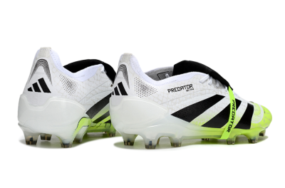 Adidas Predator 25 Elite Foldover Tongue FG Firm Ground Soccer Cleats - White/Black/Yellow