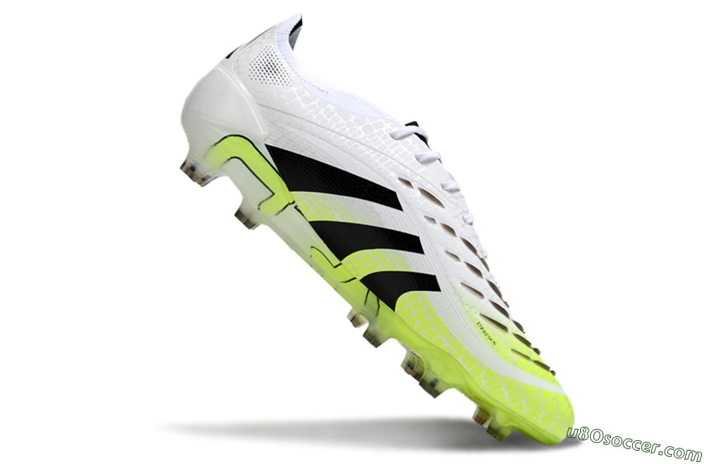 Adidas Predator 25 Elite FG Firm Ground Soccer Cleats - White/Black/Yellow 4
