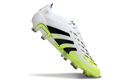 Adidas Predator 25 Elite FG Firm Ground Soccer Cleats - White/Black/Yellow