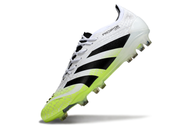 Adidas Predator 25 Elite FG Firm Ground Soccer Cleats - White/Black/Yellow