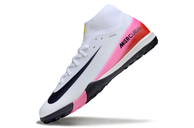 Nike Air Zoom Mercurial Superfly 10 Academy TF Artificial Turf Soccer Shoes - White/Black/Pink