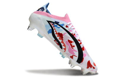 Adidas F50 Elite SG Soft Ground Soccer Cleats - Pink/Whtie/Blue/Red
