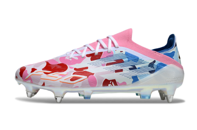 Adidas F50 Elite SG Soft Ground Soccer Cleats - Pink/Whtie/Blue/Red