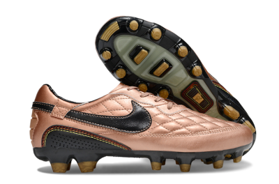 Nike Tiempo Legend R10 Elite FG Firm Ground Soccer Cleats - Gold/Black/Red