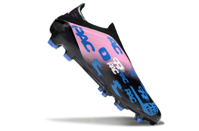 Adidas F50 Elite Laceless FG Firm Ground Soccer Cleats - Black/Blue/Pink
