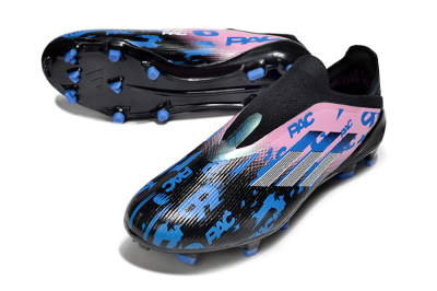 Adidas F50 Elite Laceless FG Firm Ground Soccer Cleats - Black/Blue/Pink