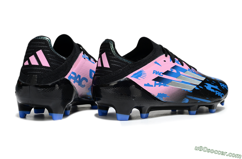 Adidas F50 Elite FG Firm Ground Soccer Cleats - Black/Blue/Pink 6