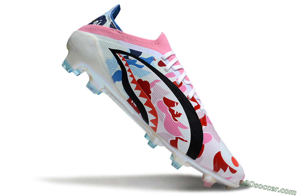 Adidas F50 Elite FG Firm Ground Soccer Cleats - Pink/Whtie/Blue/Red 4