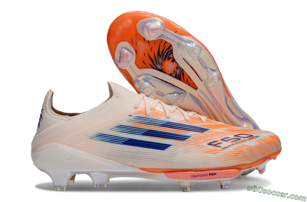 Adidas F50+ Lightstrike Pro FG Firm Ground Soccer Cleats - Pink/Red/Blue 1