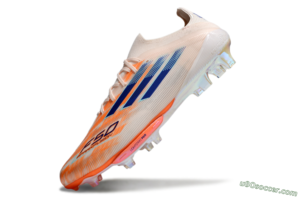 Adidas F50+ Lightstrike Pro FG Firm Ground Soccer Cleats - Pink/Red/Blue 5