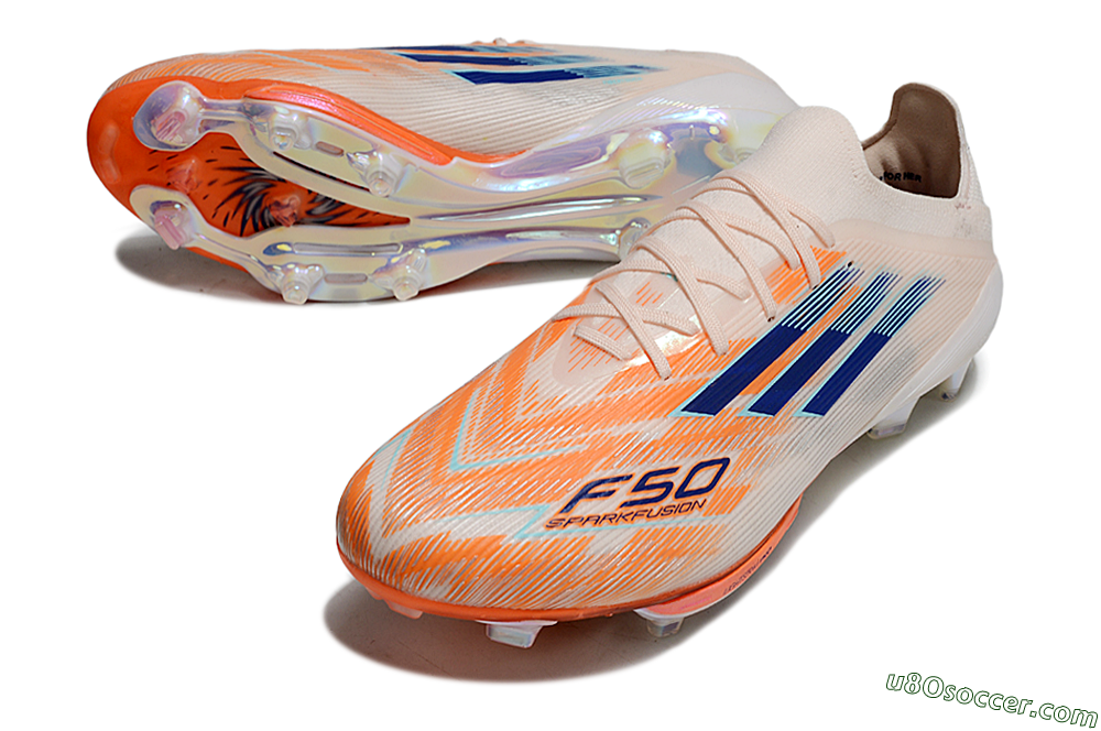 Adidas F50+ Lightstrike Pro FG Firm Ground Soccer Cleats - Pink/Red/Blue 3