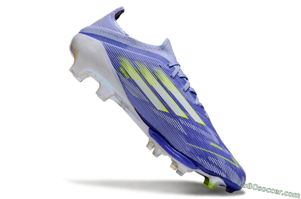 Adidas F50+ Lightstrike Pro FG Firm Ground Soccer Cleats - Blue/White/Yellow 4