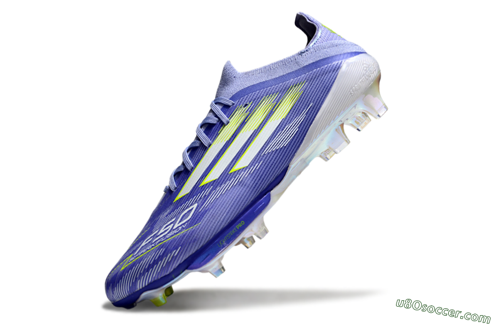 Adidas F50+ Lightstrike Pro FG Firm Ground Soccer Cleats - Blue/White/Yellow 5