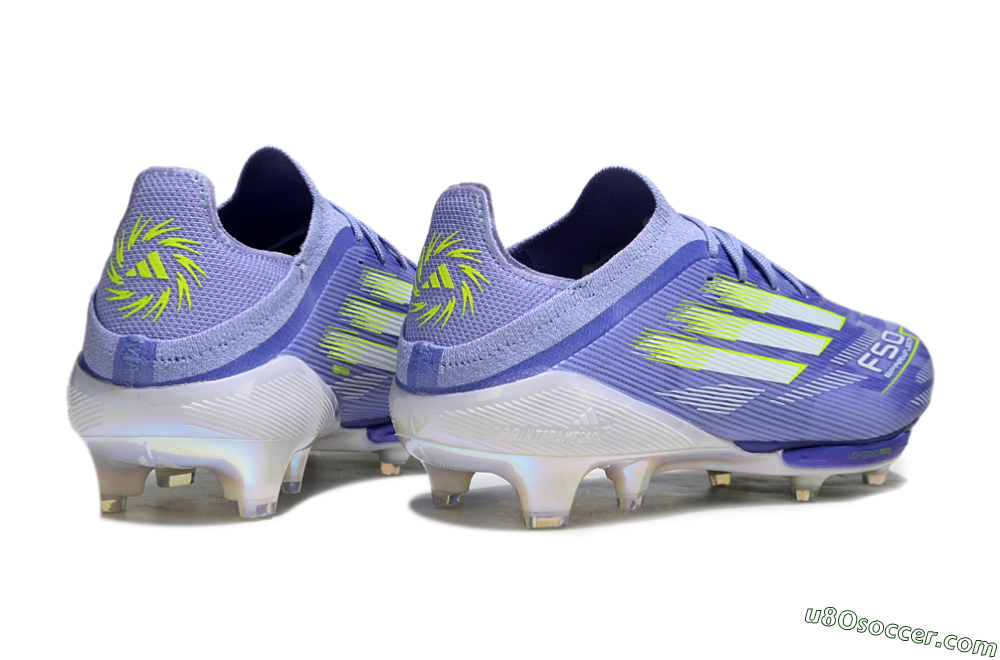 Adidas F50+ Lightstrike Pro FG Firm Ground Soccer Cleats - Blue/White/Yellow 6
