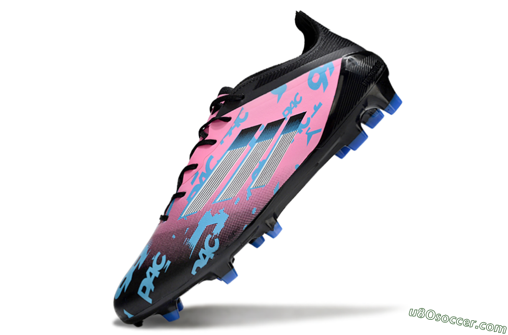 Adidas F50 Elite PAC FG Firm Ground Soccer Cleats - Black/Blue/Pink 5